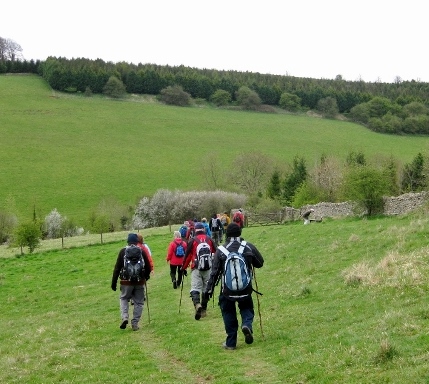 The groups descends into Coldwell Bottom